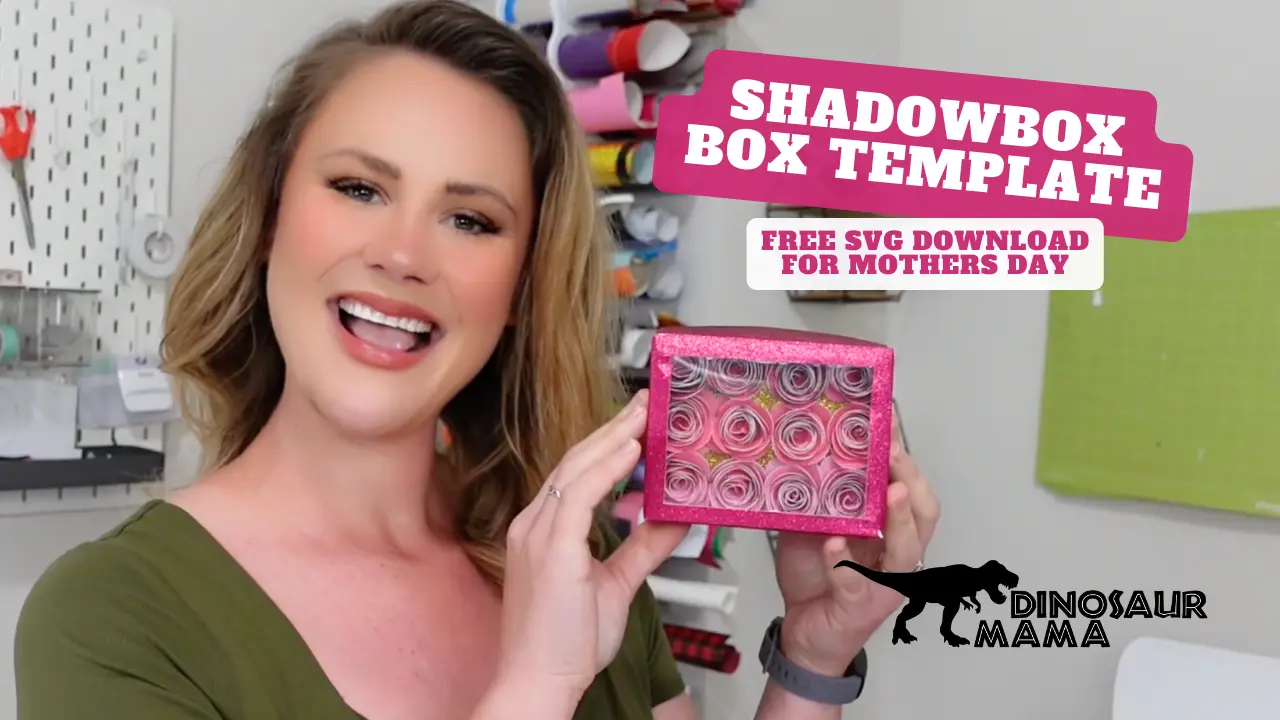 DIY Mother's Day Gift Box Template SVG Free for Cricut